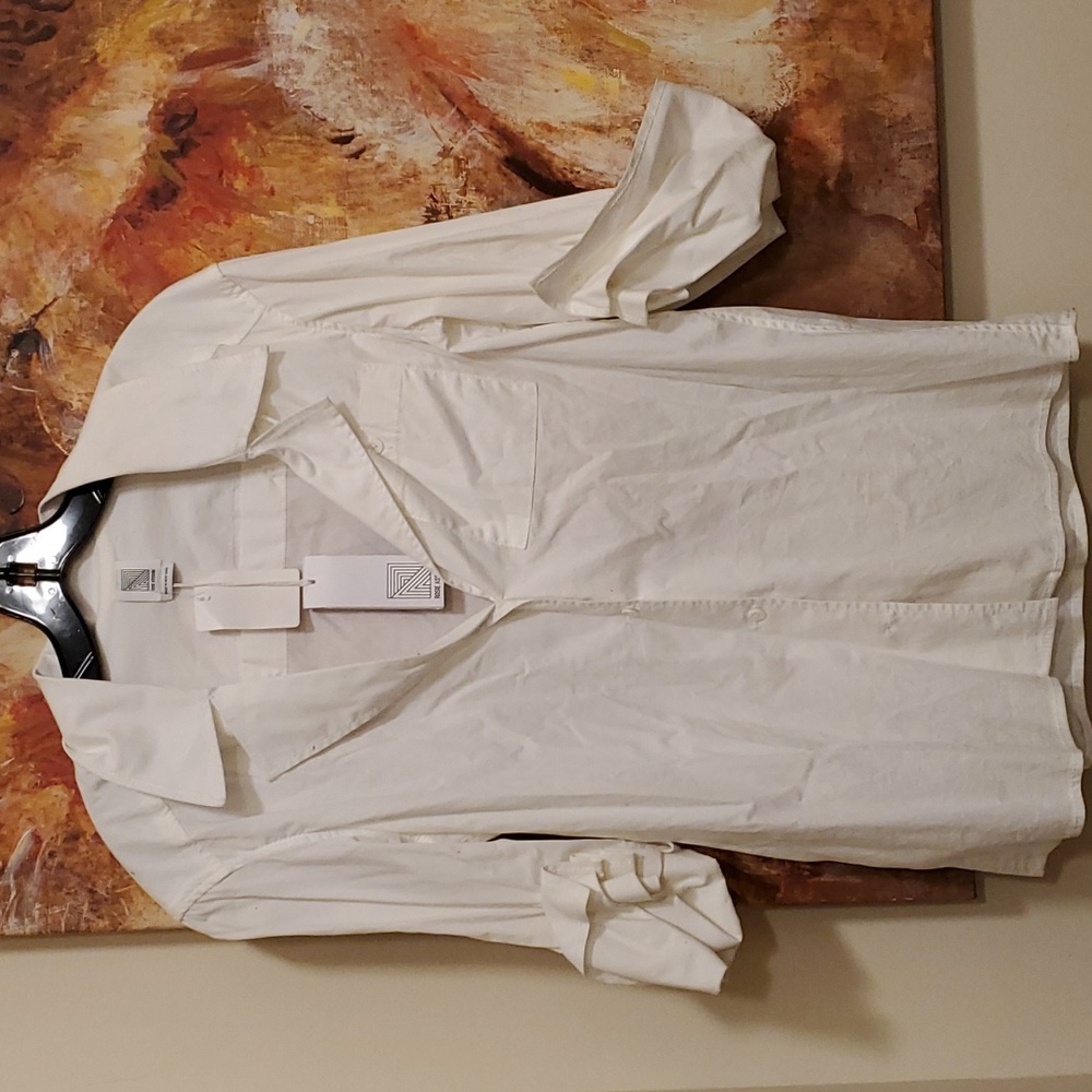Sz 4 NWT $895 Rosie Assoulin white shirt